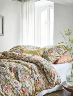 Irisette Mako-Satin-Bettwäsche grün