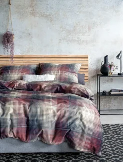 Irisette Mako-Satin-Bettwäsche blau