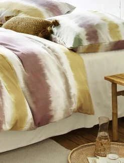 Irisette Mako-Satin-Bettwäsche gelb