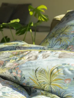 Irisette Satin-Bettwäsche blau