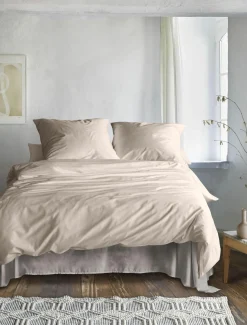 Irisette Satin-Bettwäsche braun