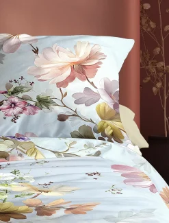 Irisette Satin-Bettwäsche blau