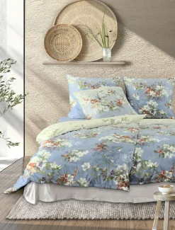 Irisette Satin-Bettwäsche blau