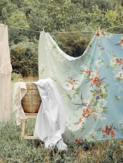 Irisette Satin-Bettwäsche blau