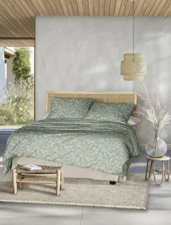 Irisette Satin-Bettwäsche grün