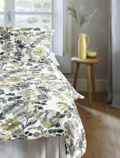 Irisette Satin-Bettwäsche grün