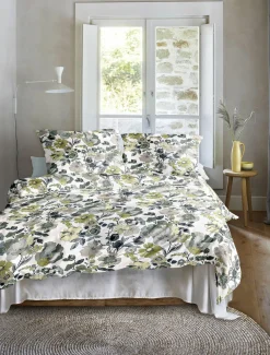 Irisette Satin-Bettwäsche grün