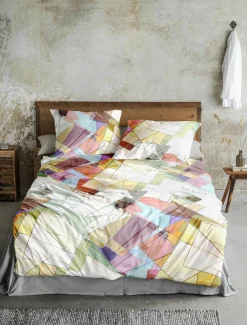 Irisette Satin-Bettwäsche mehrfarbig