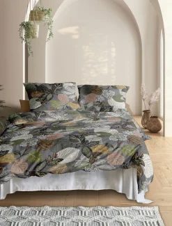 Irisette Satin-Bettwäsche silberfarben