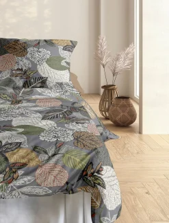 Irisette Satin-Bettwäsche silberfarben