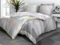 Irisette Satin-Bettwäsche silberfarben