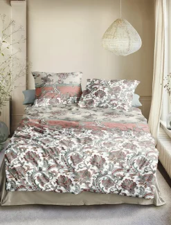 Irisette Seersucker-Bettwäsche orange