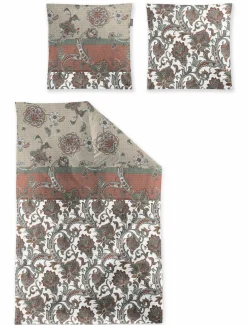 Irisette Seersucker-Bettwäsche orange