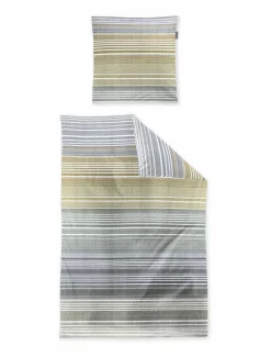 Irisette Seersucker-Bettwäsche blau