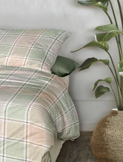 Irisette Seersucker-Bettwäsche mehrfarbig