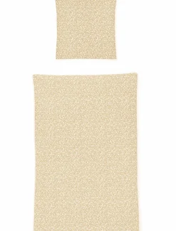 Irisette Seersucker-Bettwäsche beige