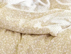 Irisette Seersucker-Bettwäsche beige