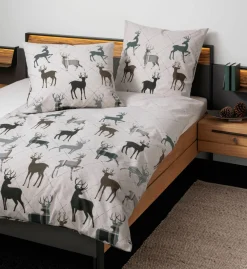 Janine Biber-Bettwäsche grün