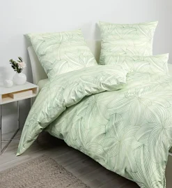 Janine Interlock-Jersey-Bettwäsche grün