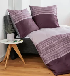 Janine Mako-Satin-Bettwäsche violett