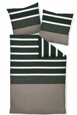 Janine Mako-Satin-Bettwäsche beigebraun