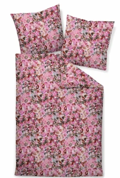 Janine Mako-Satin-Bettwäsche rot