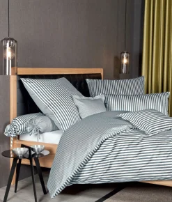 Janine Mako-Satin-Bettwäsche silberfarbengrau