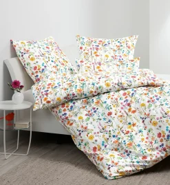 Janine Mako-Satin-Bettwäsche mehrfarbig