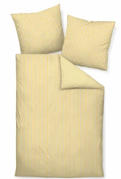 Janine Mako-Satin-Bettwäsche gelb
