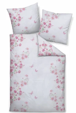 Janine Mako-Satin-Bettwäsche rot