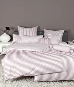 Janine Mako-Satin-Kissenbezug weißpink