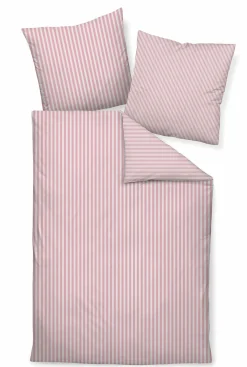 Janine Mako-Satin-Kissenbezug weißpink