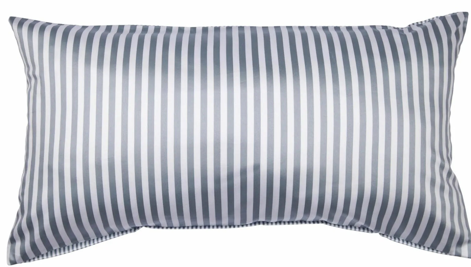 Janine Mako-Satin-Kissenbezug silberfarbengrau