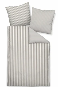 Janine Mako-Satin-Kissenbezug beigebraun