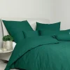 Janine Seersucker-Bettwäsche grün