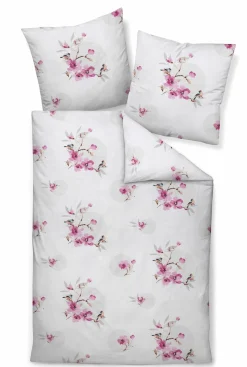 Janine Seersucker-Bettwäsche rot