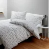 Janine Seersucker-Bettwäsche grau