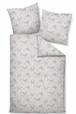 Janine Seersucker-Bettwäsche grün