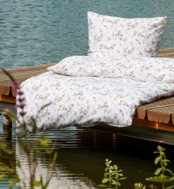 Janine Seersucker-Bettwäsche grün