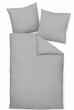 Janine Seersucker-Bettwäsche silberfarbengrau