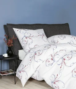 Janine Seersucker-Bettwäsche blauviolett