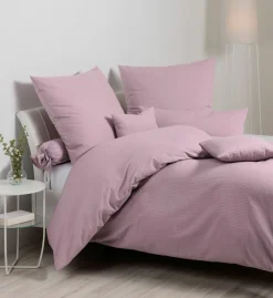 Janine Seersucker-Bettwäsche violett
