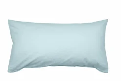 Janine Seersucker-Kissenbezug blau