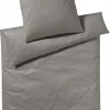 JOOP! Flanell-Bettwäsche grau