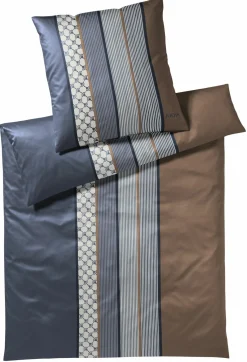 JOOP! Mako-Satin-Bettwäsche blau