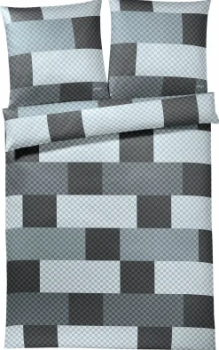 JOOP! Satin-Bettwäsche grau