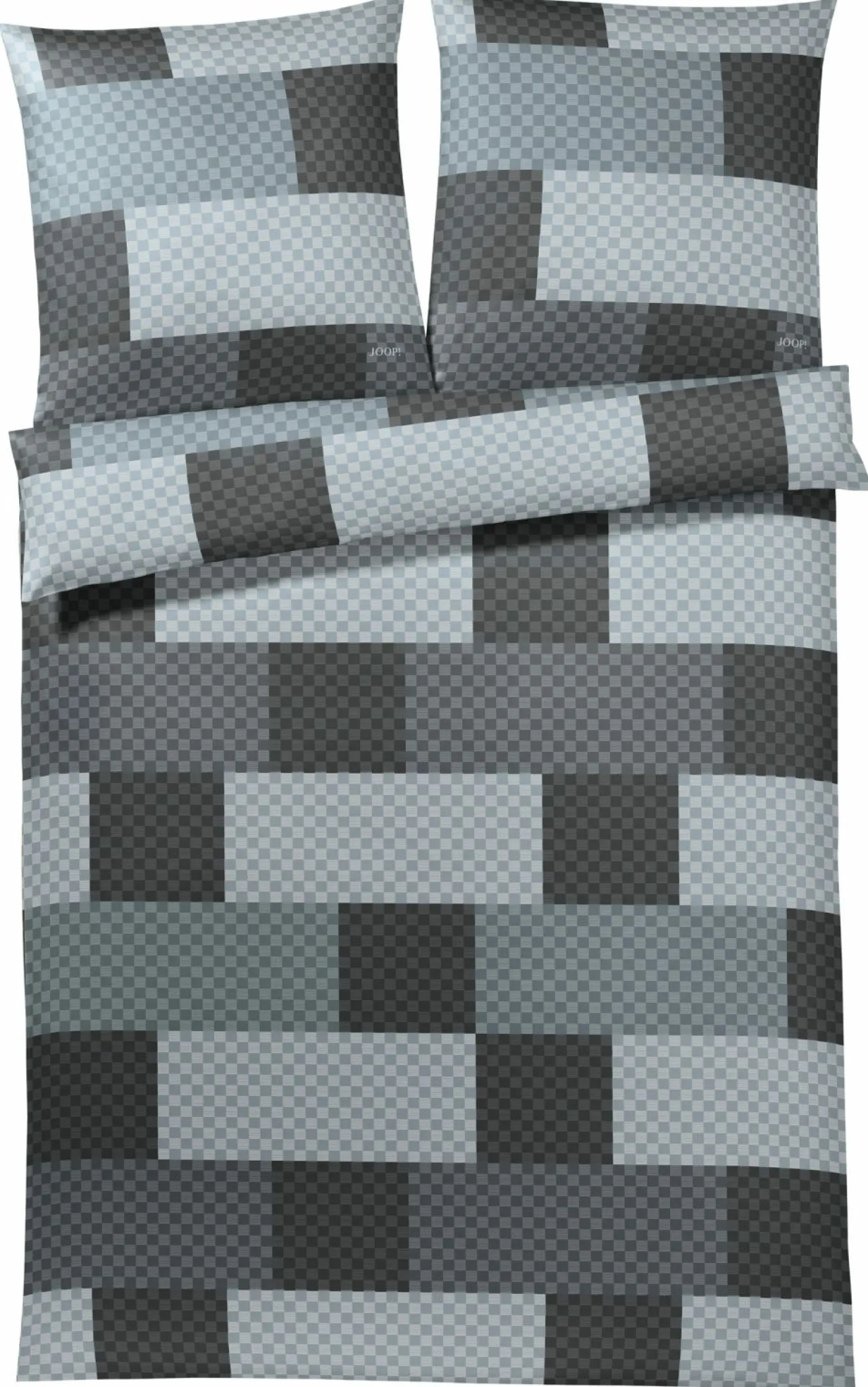 JOOP! Satin-Bettwäsche grau