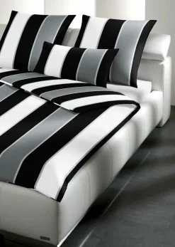 JOOP! Satin-Bettwäsche schwarzweiß