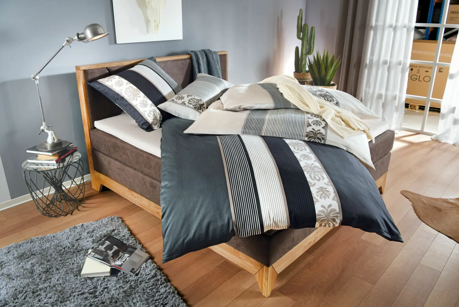 JOOP! Satin-Bettwäsche silberfarben