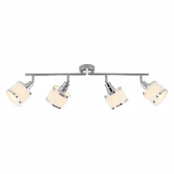 JUST LIGHT Deckenleuchte 4flg silberfarben